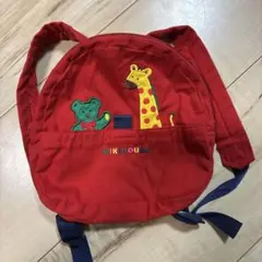 MIKIHOUSE ミキハウス ベビーリュック 赤色