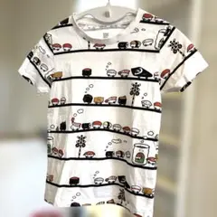 120サイズ【グラニフ】スシトレイン Tシャツ
