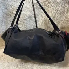 美品　kawa-kawa レザートートバッグ　シルバーリング　ブラック　日本製