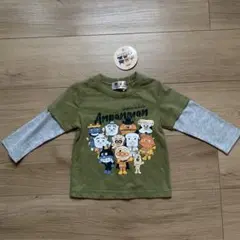 【新品】アンパンマン 長袖Tシャツ 80サイズ オリーブグリーン