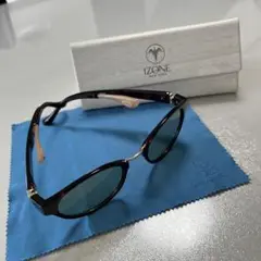 IZONE ブラウン グリーン サングラス