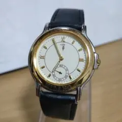 トラサルディ★メンズクォーツ時計★電池入り稼働品