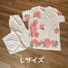 ＬサイズワコールBEATEASE 花柄パジャマセット(夏物)&短パン