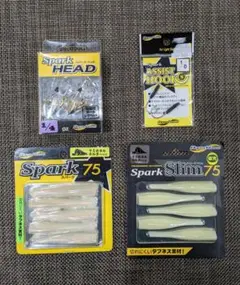 太刀魚用セット スパーク75 スパークヘッド アシストフック