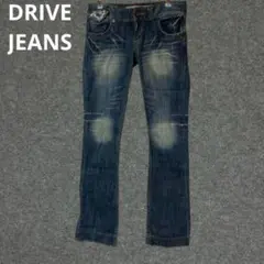 DRIVE JEANS ダメージ加工 スリムフィット デニムパンツ