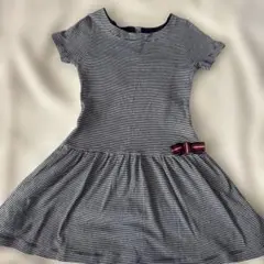 PETIT BATEAU ストライプ 半袖ワンピース 100cm