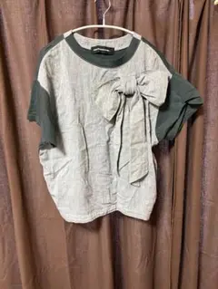 mercibeaucoup リボンデザイン　tシャツ　カットソー