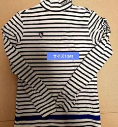 PEARLY GATES パーリーゲイツ ボーダーモックネックシャツ