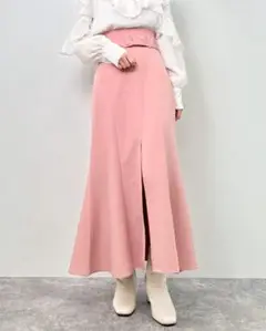 INGNI 共ベルト付スリットマーメイドスカート ピンク スカート