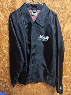 MOON EYESドラゴンプリント ナイロンジャケット XXL 受注生産限定品 ムーンアイズ コーチジャケット 春夏仕様（ブラック）（Lサイズ