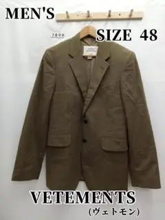 VETEMENTS ブラック ストライプ テーラードジャケット m28682140972_1.jpg?1709477972