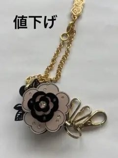 バッグチャーム カメリア　PetiteCherie リールチャーム キーホルダー