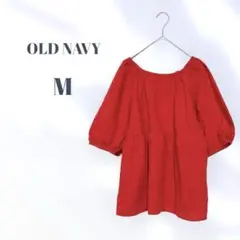 【美品】OLD NAVY オールドネイビー レッド トップス 赤 ブラウス