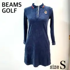 【S】BEAMSGOLF ビームスゴルフ ワンピース ゴルフウェア ベロア