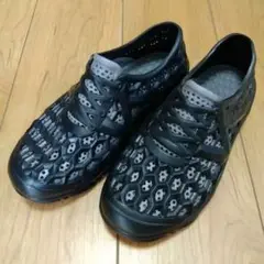 軽量水陸両用靴　水遊びサンダル　メンズ 26cm　 黒/グレー