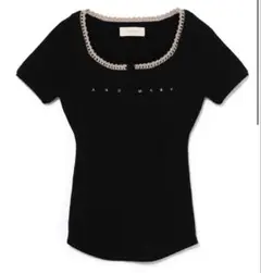 andmary Lacey mary logo tops BLACK