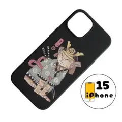 特別価格】iPhone15 ケース　カバー　ネコ　猫　甲　刀