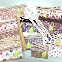 4 ラミネート加工生地マルチケースキット 12セット