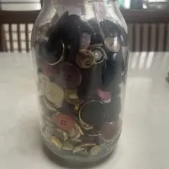 ボタンセット ガラス瓶入り 多種類