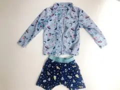 水着　ボーイ　船　95センチ　ラッシュガード　セット