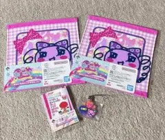 たまごっち　一番くじ　タオル　きらきらラバーチャーム　ステーショナリー　４点
