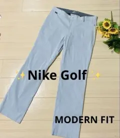 ✨Nike Golf ✨MODERN FITナイキドライフィット　ストライプ青白