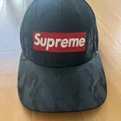 Supreme 黒 キャップ