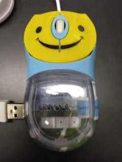 ニコちゃんスマイリーフェイス 有線USBマウス 本体　販促品
