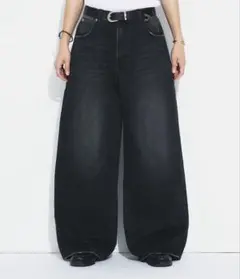 adoonplain アソートベーシックワイドデニムパンツ 新作