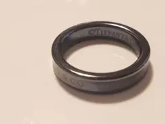 ティファニー ナロー リング チタン リング ブラック 黒 8号