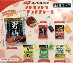 ノーベル製菓シャカシャカミニチュアチャーム★全6種コンプリート