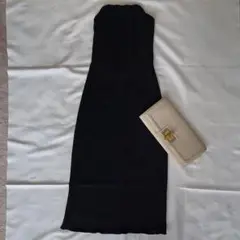 GIORGIO ARMANI マキシ丈 シンプル 黒ドレス