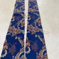 ミリューズ　花柄刺繍 ネイビー ドレープカーテン