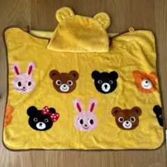 【新品】ミキハウス クマ耳付き マルチブランケット ベビーカー ケーブ
