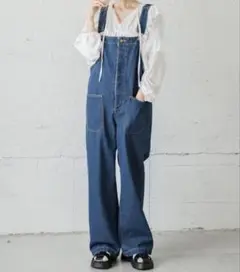 SUGAR BISKET オーバーオールデニムサロペット