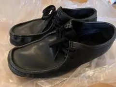 クラークス　ワラビー　ブラック レザー