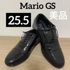 Mario GS マリオGS メンズ ビジネスシューズ プレーン クラリーノ 黒