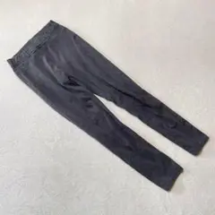 ユニクロスキニーパンツグレーストレッチポケット付きM