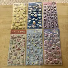 Sanrioキャラクターぷくっとシール6枚セット