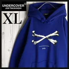 【最高デザイン】アンダーカバー☆クロスボーンロゴプリントパーカー 入手困難