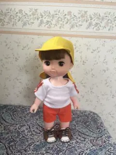 メルちゃんの体操服（オレンジ）と選べるカラー帽子