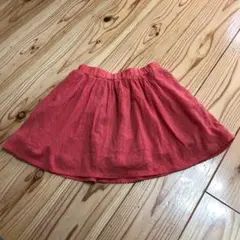 ユニクロ Girls ドビーイージースカート オレンジ