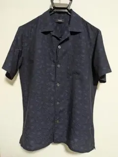 【美品】Theory コットン100％ 半袖シャツ ブルー