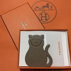 新品♥超レア♥HERMES⭐PIKABOOK♥ブックマーク⭐ネコちゃん