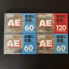 (新品　未開封　4本セット)TDKカセットテープAE60 AE120