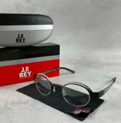 未使用　J.F.REY　個性派　デュアルフロント　二重　軽量　メタル　メガネ　黒
