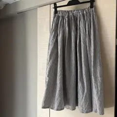 ストライプ　ハンドメイドスカート　単品