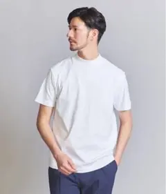 クリア ガスコットン モックネック カットソー【抗菌・防臭】