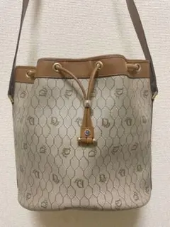 美品 Dior 鑑定済正規品 ハニカム柄 バケツバッグ ショルダーバッグ