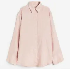 h&m リネンシャツ　ピンク　H&M